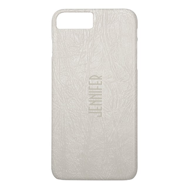 Beige Töne Imitate Leather Look Case-Mate iPhone Hülle (Rückseite)