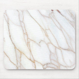 Beige u. weiße Marmormausunterlage Mousepad