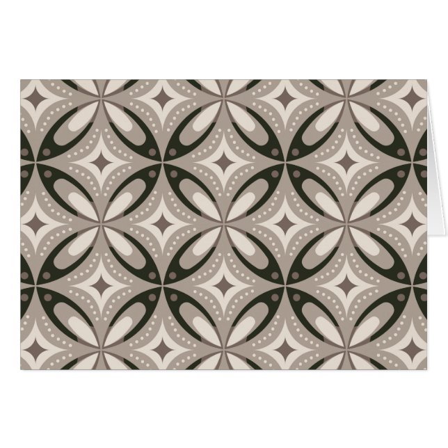 Beige- und braune Retro-Kreisformen (Vorderseite (Horizontal))