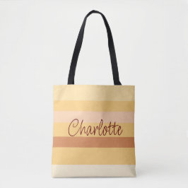 Beige und braune Streifen personalisierte Bezeichn