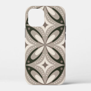 Beige- und Brauntöne im Retro-Stil mit kreisförmig Case-Mate iPhone Hülle