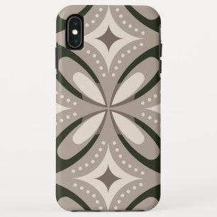 Beige- und Brauntöne im Retro-Stil mit kreisförmig Case-Mate iPhone Hülle