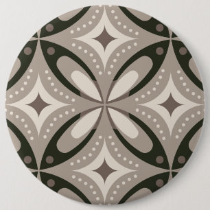 Beige- und Brauntöne in retrofarbigen Kreisformen Button