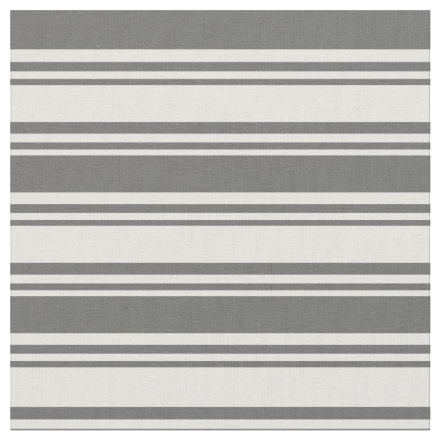 Beige und Dim Gray Lines Stoff (Nahaufnahme)