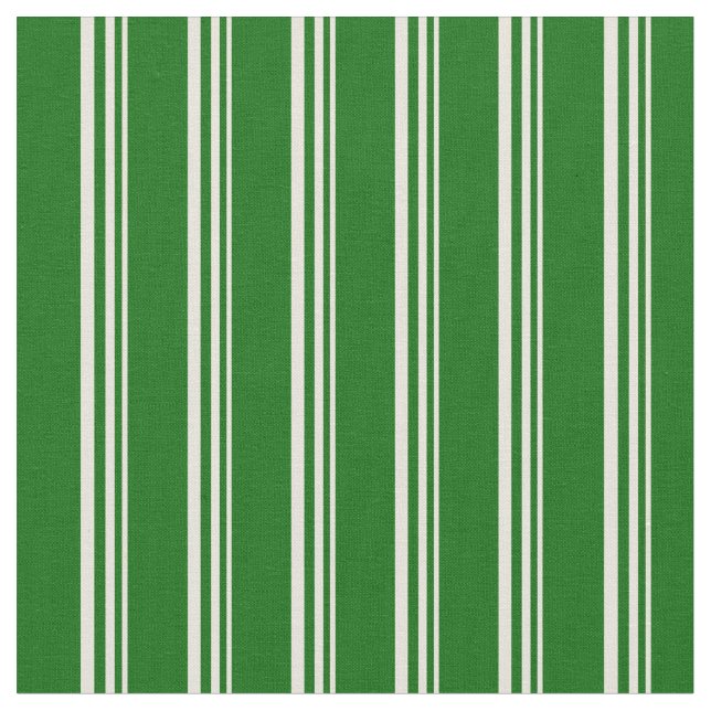 Beige und dunkelgrüne Farbmuster Stoff (Nahaufnahme)