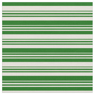 Beige und dunkle grüne Linien Stoff