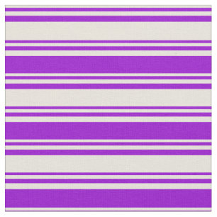 Beige und dunkle violette Streifen Stoff