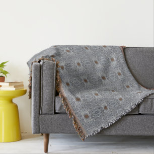 Beige und Grau Decke