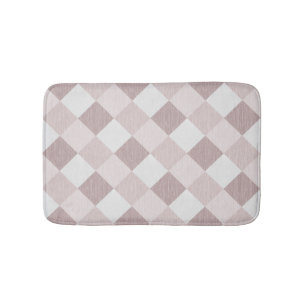 Beige und graue geometrische Muster — oblique Badematte