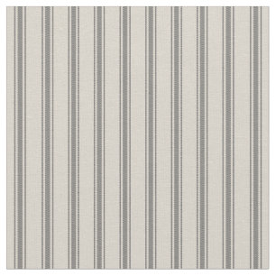 Beige und graue klassische Tick-Streifen Stoff