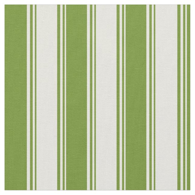 Beige und grüne Streifen/Linke Stoff (Nahaufnahme)