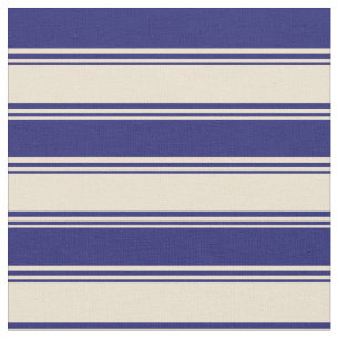 Beige und Mitternacht blaue Farbmuster Stoff