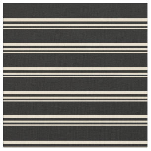 Beige und Schwarz-Linse-Muster Stoff