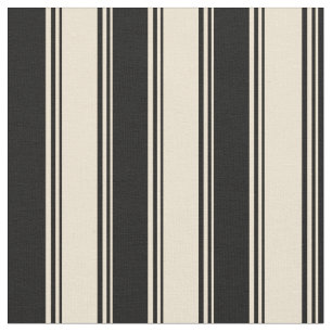 Beige und schwarze Streifen Stoff