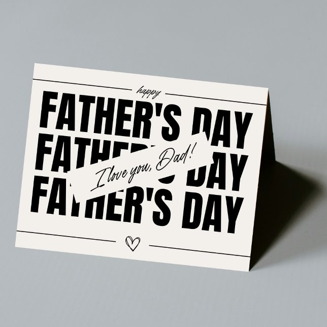 Beige und schwarze Typografie Karte (Von Creator hochgeladen)