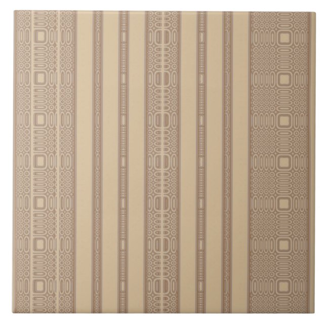 Beige unregelmäßige Streifen Tile Fliese (Vorderseite)