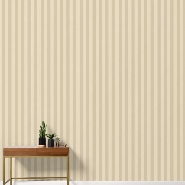 beige vertikale Streifen dick Tapete (Korridor)