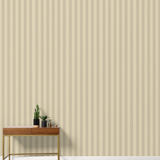 beige vertikale Streifen dick Tapete (Korridor)