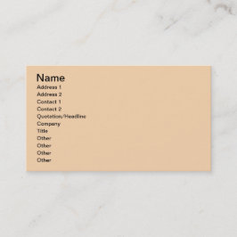 Beige Visitenkarte
