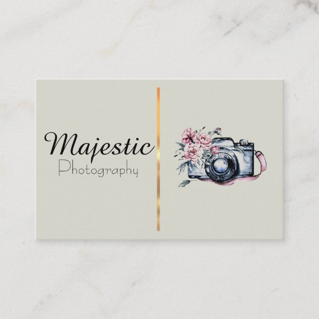 Beige Visitenkarten Visitenkarte (Vorderseite)