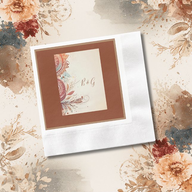 Beige-Volkshochzeit Serviette (Von Creator hochgeladen)