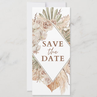Beige Wasserfarbe Boho Save Date Hochzeits-Einladu Einladung