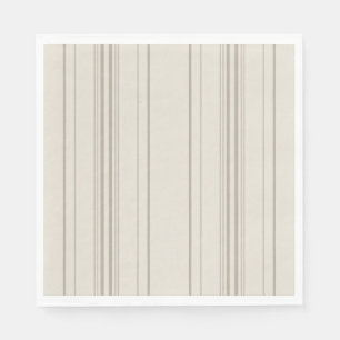 Beige weiche Streifen Lunch-Napkins Serviette
