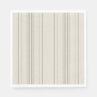 Beige weiche Streifen Lunch-Napkins Serviette