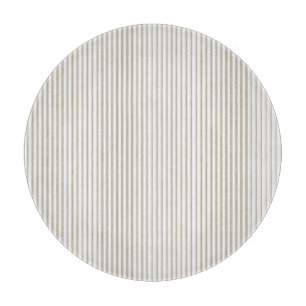 Beige-weiße Ticking-Streifen Schneidebrett