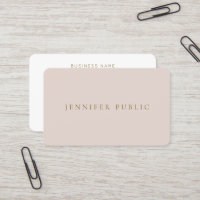 Beige & White Professionelle Moderne Einfache Vorl