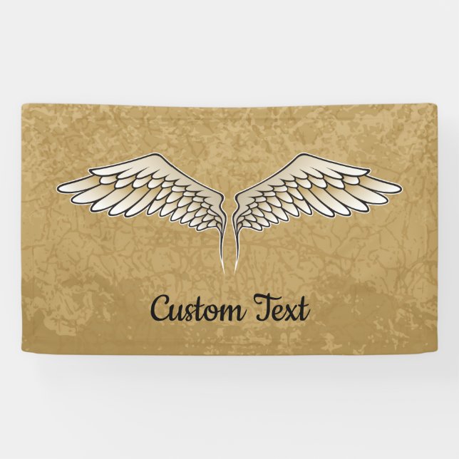 Beige Wings Banner (Horizontal)