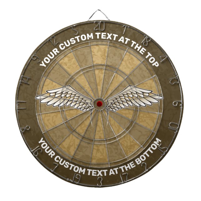 Beige Wings Dart Board Dartscheibe (vorne)