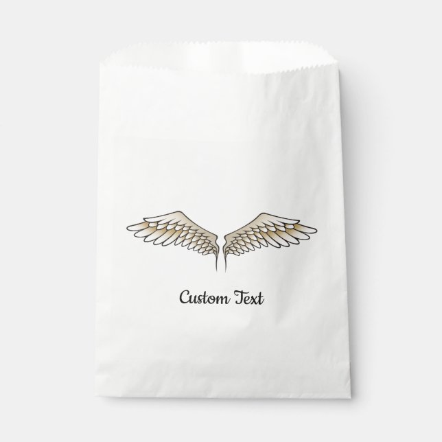Beige Wings Fvor Bag Geschenktütchen (Vorderseite)