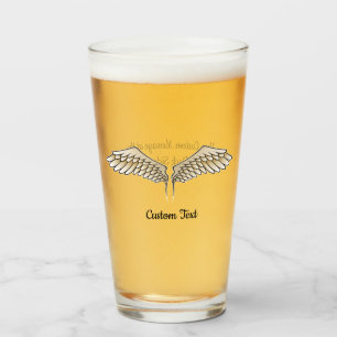 Beige Wings Glass Glas