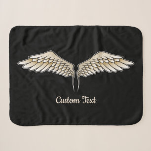 Beige Wings Sherpa-Decke Sherpadecke