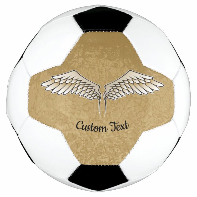 Beige Wings Soccer Ball (Vorderseite)