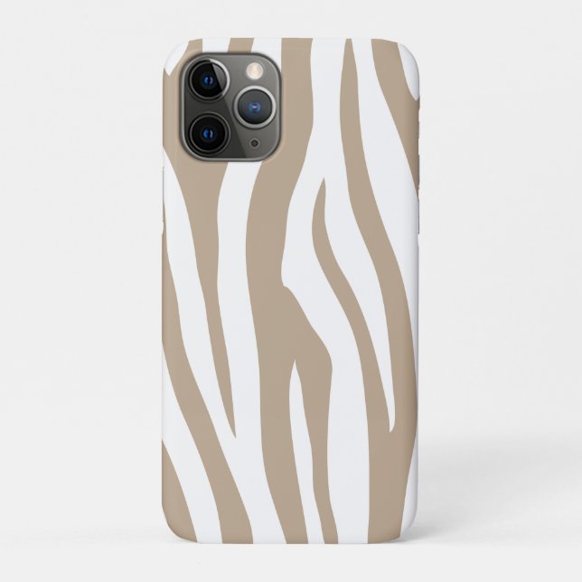 Beige-Zebra Case-Mate iPhone Hülle (Rückseite)