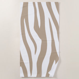 Beige-Zebra Strandtuch