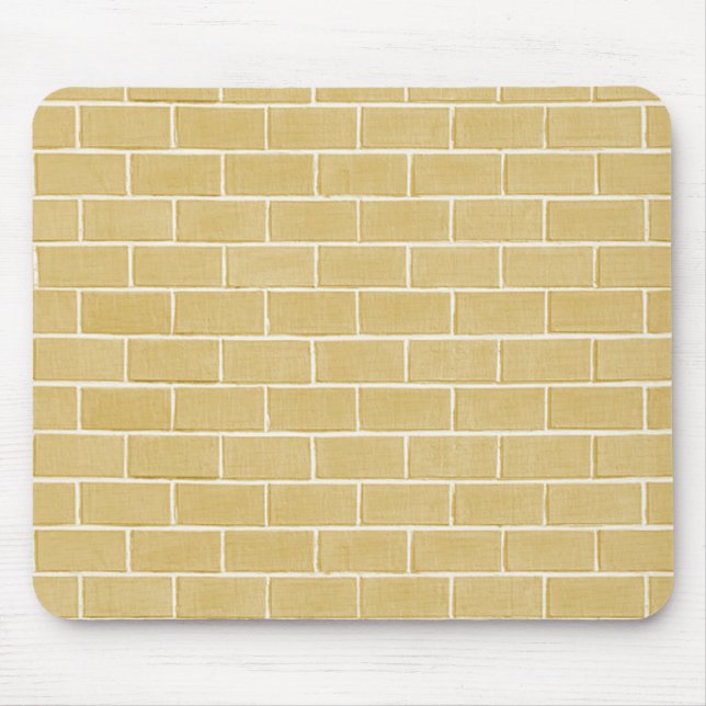 beige Ziegelsteinhintergrund Mousepad (Vorne)