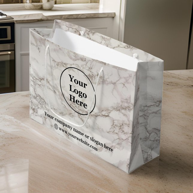 Beigefarbener Marmor Große Geschenktüte (Von Creator hochgeladen)