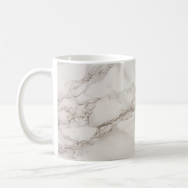Beigefarbener Marmor Kaffeetasse (Links)