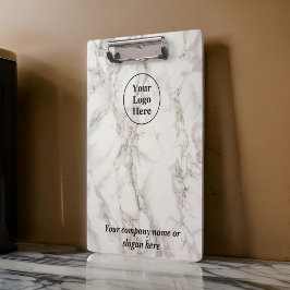 Beigefarbener Marmor Klemmbrett