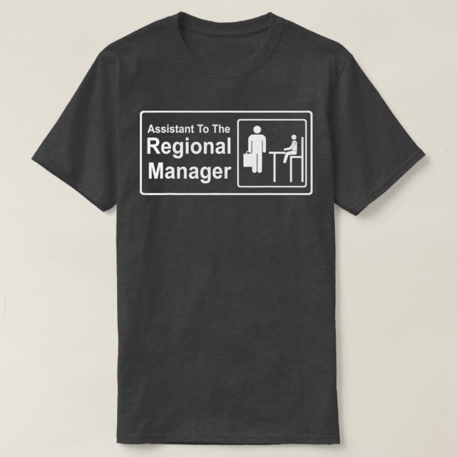 Beigeordneter Regionalmanager des Regionalmanagers T-Shirt (Design vorne)
