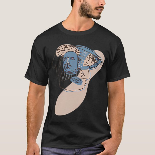 Beiger Fischmann T-Shirt (Vorderseite)