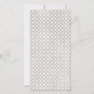 Beiges islamisches geometrisches Muster Feiertagskarte