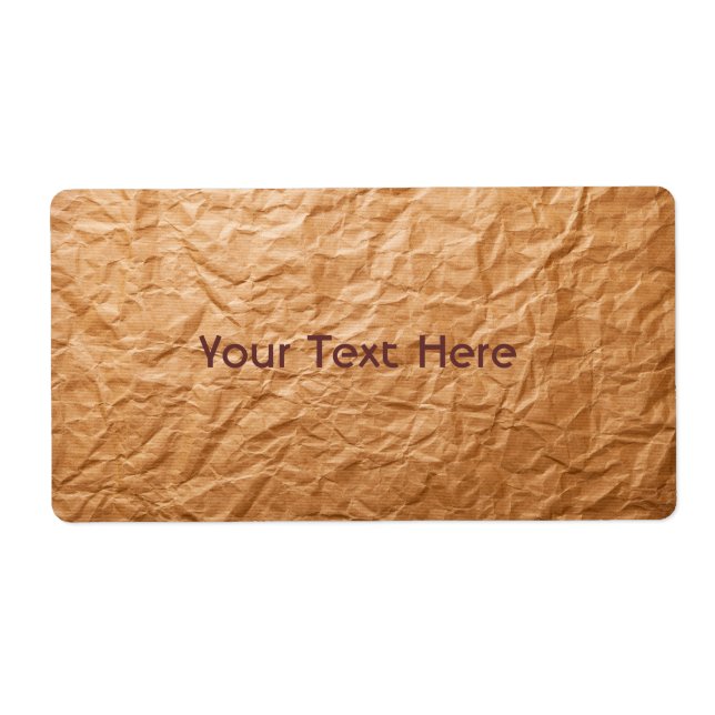 Beiges zerknittertes Papier (Vorne)