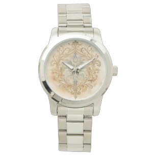 Beigi Gold-Mosaikmuster, Damen-Uhr, eWatch-Uhr Armbanduhr
