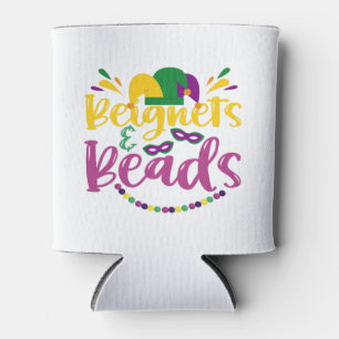 Beignets & Beads Funny Mardi Gras Carnival Geschen Dosenkühler