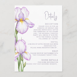 Beihefter-Kartendetails für die Hochzeit.  Begleitkarte