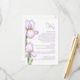 Beihefter-Kartendetails für die Hochzeit. Begleitkarte